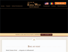 Tablet Screenshot of hotel-emmawest.ro